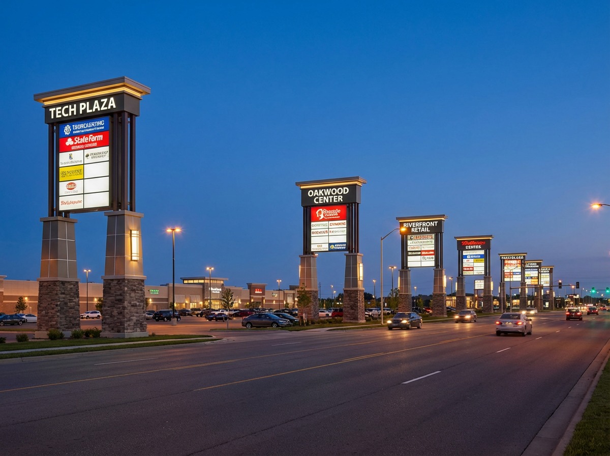 Enclosed-Column Pylon Signs1