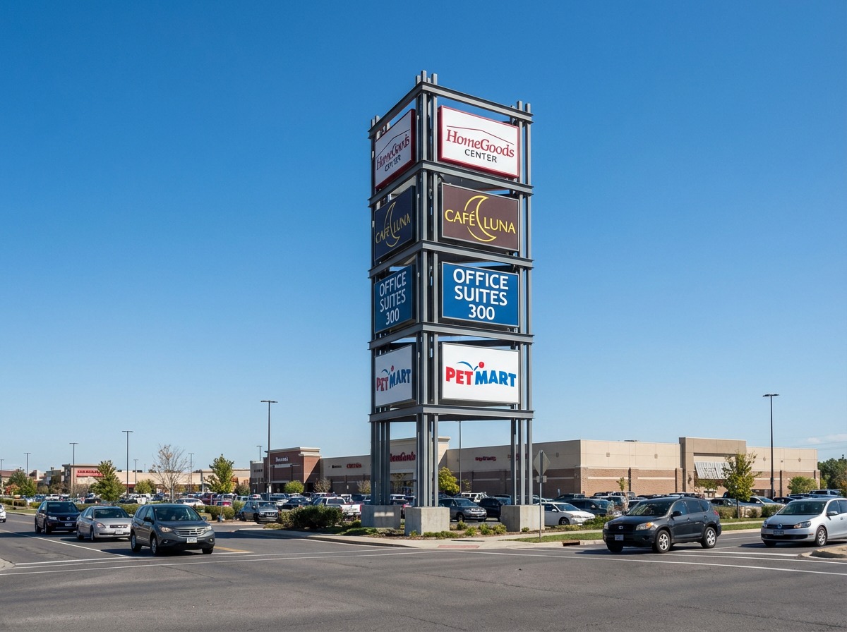 Multi-Tenant Pylon Signs